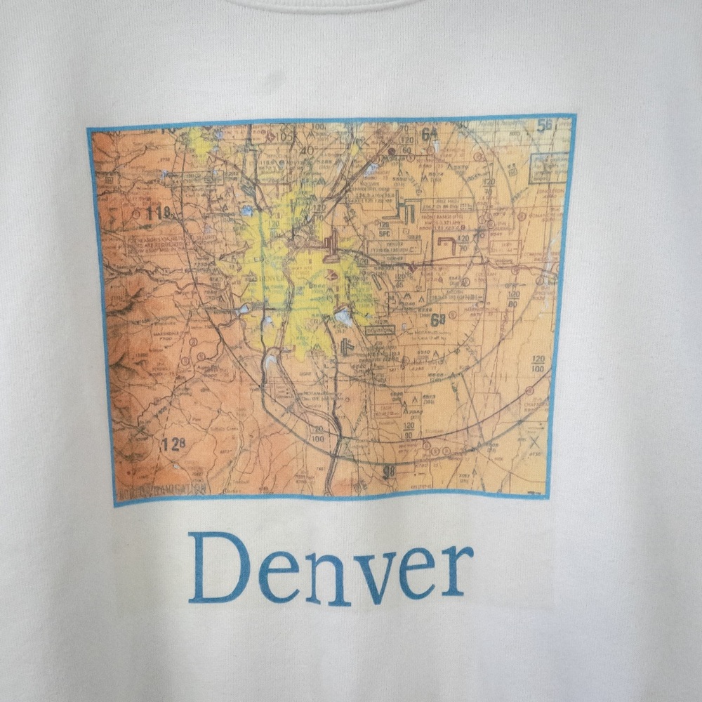 Denver Map Sweatshirt - Picture 2 of 4